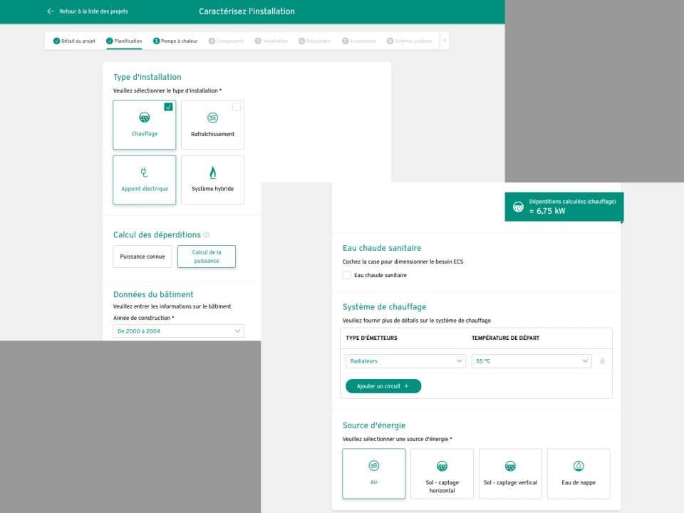 Trouver des déperditions