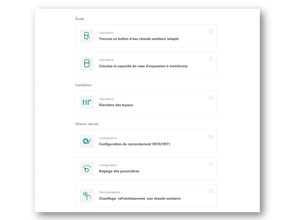Outil Quick Tools Planning