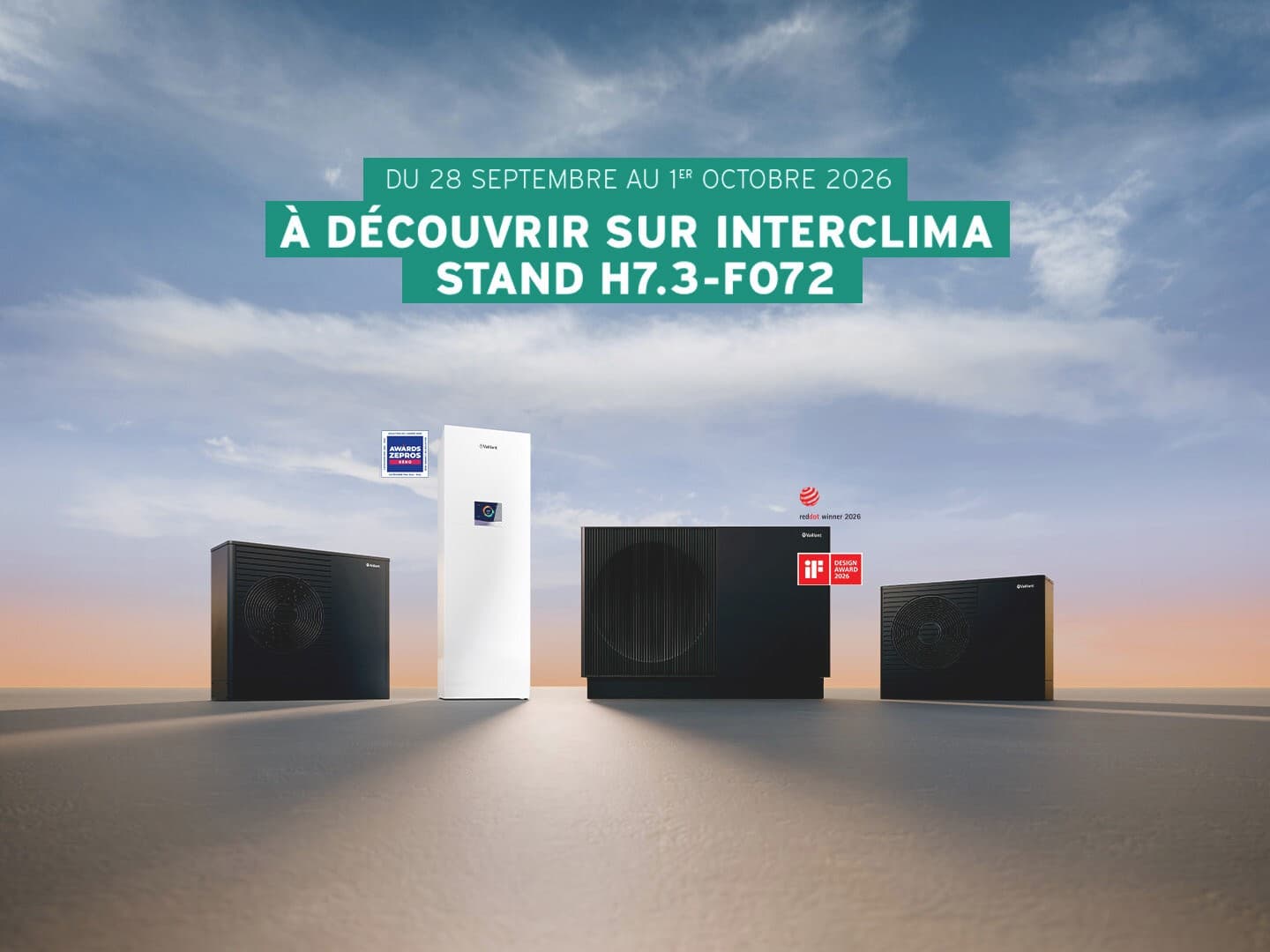 Retrouvez-nous au salon Interclima du 28 septembre au 1er octobre | Vaillant