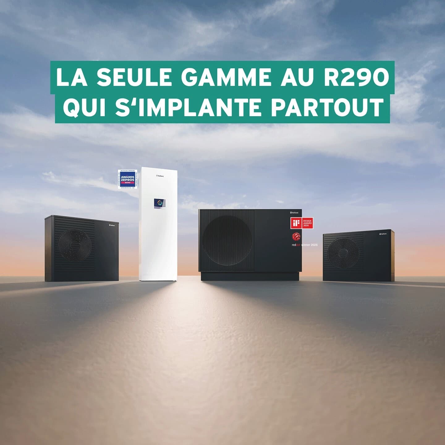 La seule gamme au R290 qui s'implante partout | Vaillant